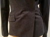 VIONNET PARIS Charcoal Grey Wool Double Breasted Formal Fitted Blazer Jacket 12