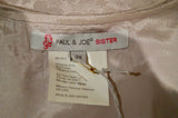 PAUL & JOE SISTER Pale Pink Floral Sheen Silk Cotton Tie Neck Dress 38 UK10 BNWT