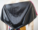 AMOUR DE PIN'UP Multi Colour Silk Oriental Print Short Sleeve Belted Mini Dress