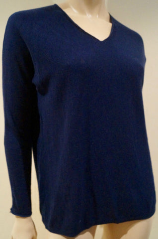 VINCE Blue 100% Cashmere Crew Neck Long Sleeve Knitwear Jumper Sweater Top XS
