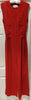 MAISON MARGIELA Red Wool Blend Corset Detail Sleeveless Wide Leg Jumpsuit 40/8