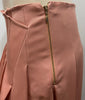 ROCHAS Salmon Pink 100% Wool Pleated Long Length Maxi Skirt IT42 UK10