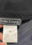 LOLITA LEMPICKA PARIS Black Silk Blend Elasticated Waist Sheer Overlay Skirt UK12