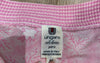 UNGARO SOLO DONNA PARIS Pink Silk Floral Print Ribbed Hemline Blouse Top 44/10