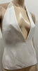 GARETH PUGH White Halter Plunge V Neck Neck Backless Sleeveless Top 42 UK10 BNWT