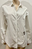 ZADIG & VOLTAIRE White Cotton TRAVIS Crystal Skull Long Sleeve Blouse Shirt Top
