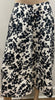 JIL SANDER Black White Floral Print Floral Print Long Length Maxi Skirt 42 UK8