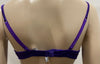 COTTON CLUB Purple Silk Blend Cream Lace Underwired Balconette Bra 36B BNWT