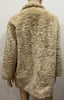 MAISON SCOTCH Cream Luxury Soft Faux Fur Single Breasted Lined Jacket Coat P