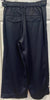 VINCE Royal Blue Shined Fabric Elastic Belted Waist Wide Leg Capri Trousers Pants S