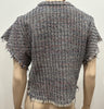 IRO Multi Colour Cotton Blend Round Neck Chunky Knitwear Jumper Sweater Top 34