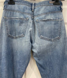 SEVEN FOR ALL MANKIND Blue Cotton Denim EMERSON Slim Boyfriend Jeans Pants Sz:24