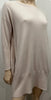 FABIANA FILIPPI Cream Wool Cashmere Blend Scoop Neck Long Jumper Sweater Top M