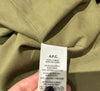 APC RUE MADAME PARIS Khaki Green 100% Linen Hooded Lined Jacket Coat M