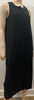 EILEEN FISHER Black Silk Round Neck Front Button Fastened Sleeveless Dress XS