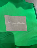 MONIQUE LHUILLIER Hot Pink & Green Silk Blend Sleeveless Evening Dress UK8