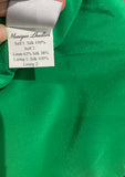 MONIQUE LHUILLIER Hot Pink & Green Silk Blend Sleeveless Evening Dress UK8