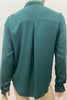 AMERICAN VINTAGE Green Collared Button Fastened Long Sleeve Blouse Shirt Top S