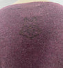 ZADIG & VOLTAIRE Burgundy Plum Merino Wool Round V Neck Jumper Sweater Top M