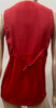 PAUL SMITH BLACK Label Red Modal & Silk Round Neckline Draped Sleeveless Top M
