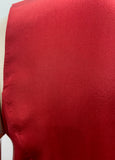 PAUL SMITH BLACK Label Red Modal & Silk Round Neckline Draped Sleeveless Top M
