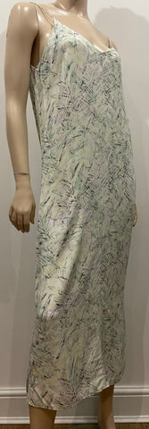 MARNI Black Multi Colour Cotton Linen Bold Floral Print Sleeveless A Line Dress
