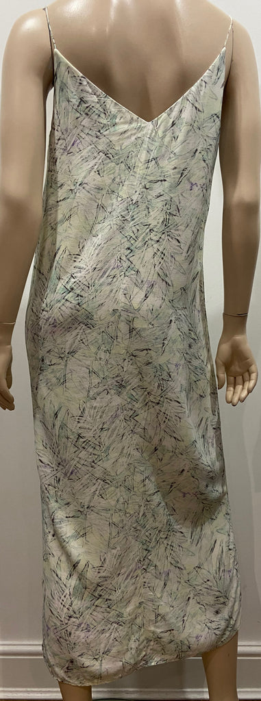 AMERICAN VINTAGE Multi Colour Abstract Print Sleeveless Long Length Midi Dress S