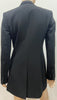 THEORY Black Virgin Wool Blend Marcela Urban Formal Long Length Blazer Jacket U10