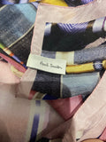 PAUL SMITH Made In Italy Multi Colour Bright Bold Print Rectangular Scarf 1 Size