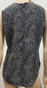 EQUIPMENT FEMME Black & White 100% Silk Abstract Print Speckled Vest Top S/P