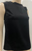 LES 100 CIELS Women's Black Round Neck Sleeveless Draped Rear Blouse Cami Top S