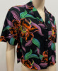 LEVI'S Black Multi Colour Hawai Tropical Floral Print Short Sleeve Blouse Shirt