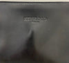 KESSLORD PARIS Made In France Black Matte Sheen Leather Zipper Clutch Purse Bag