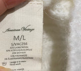 AMERICAN VINTAGE Cream Wool Mohair Blend Chunky Rib Knit Jumper Sweater M/L