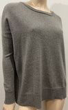 ALL SAINTS Grey CHAR Cashmere Crew Neck Long Sleeve Knitwear Jumper Sweater XS