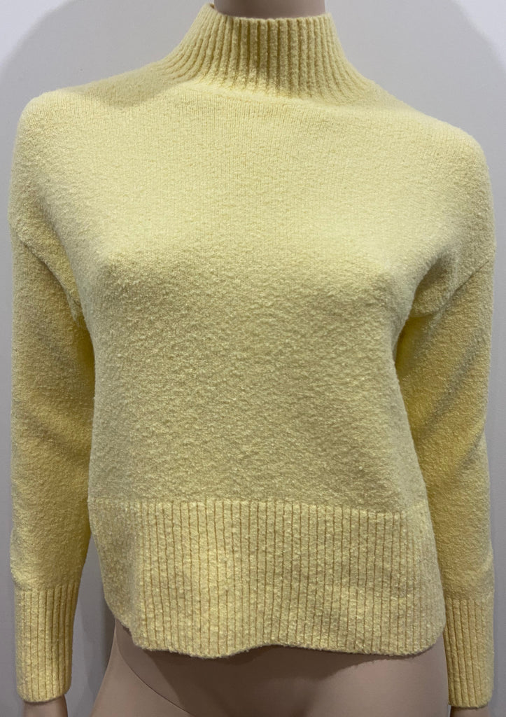 PARIS ATELIER & OTHER STORIES Yellow Textured Knit Crop Jumper Sweater Top XS