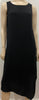 EILEEN FISHER Women's Black Silk Round Neck Sleeveless Long Length Midi Dress S