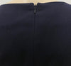 HOBBS Navy Blue Wool V Neck Short Cap Sleeve Short Length Lined Pencil Dress UK8