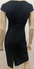 HOBBS Black Round Neck Short Cap Sleeve Short Length Lined Wiggle Pencil Dress 8