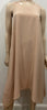 EILEEN FISHER Pale Pink Silk Round Neck Sleeveless Asymmetric Hem Midi Dress XS