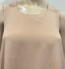 EILEEN FISHER Pale Pink Silk Round Neck Sleeveless Asymmetric Hem Midi Dress XS