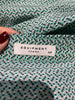 EQUIPMENT FEMME Green Multi Colour Silk Collared V-Neck Sleeveless Blouse Shirt