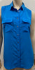 EQUIPMENT FEMME Royal Blue 100% Silk Collared Sleeveless Blouse Shirt Top S/P