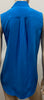 EQUIPMENT FEMME Royal Blue 100% Silk Collared Sleeveless Blouse Shirt Top S/P