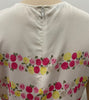 EQUIPMENT FEMME White Multi Colour Floral Silk Round Neck Sleeveless Cami Top S
