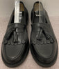 RUSSELL & BROMLEY Black Leather Tassel Front Detail Slip On Loafer Shoes EU37 UK4