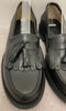 RUSSELL & BROMLEY Black Leather Tassel Front Detail Slip On Loafer Shoes EU37 UK4