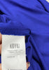 JEAN PAUL GAULTIER FEMME Royal Blue w Black Ribbon Detail Short Sleeve Dress UK8