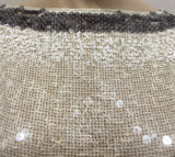 AVIU Cream Cotton Blend Sequin Detail Loose Knit Oversize Jumper Sweater Top 40