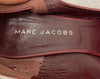 MARC JACOBS Burgundy Leather Round Toe Ankle Strap Block Heel Shoes EU39 UK6